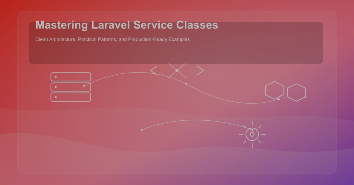 Mastering Laravel Service Classes: Clean Architecture, Practical Patterns, and Production-Ready Examples